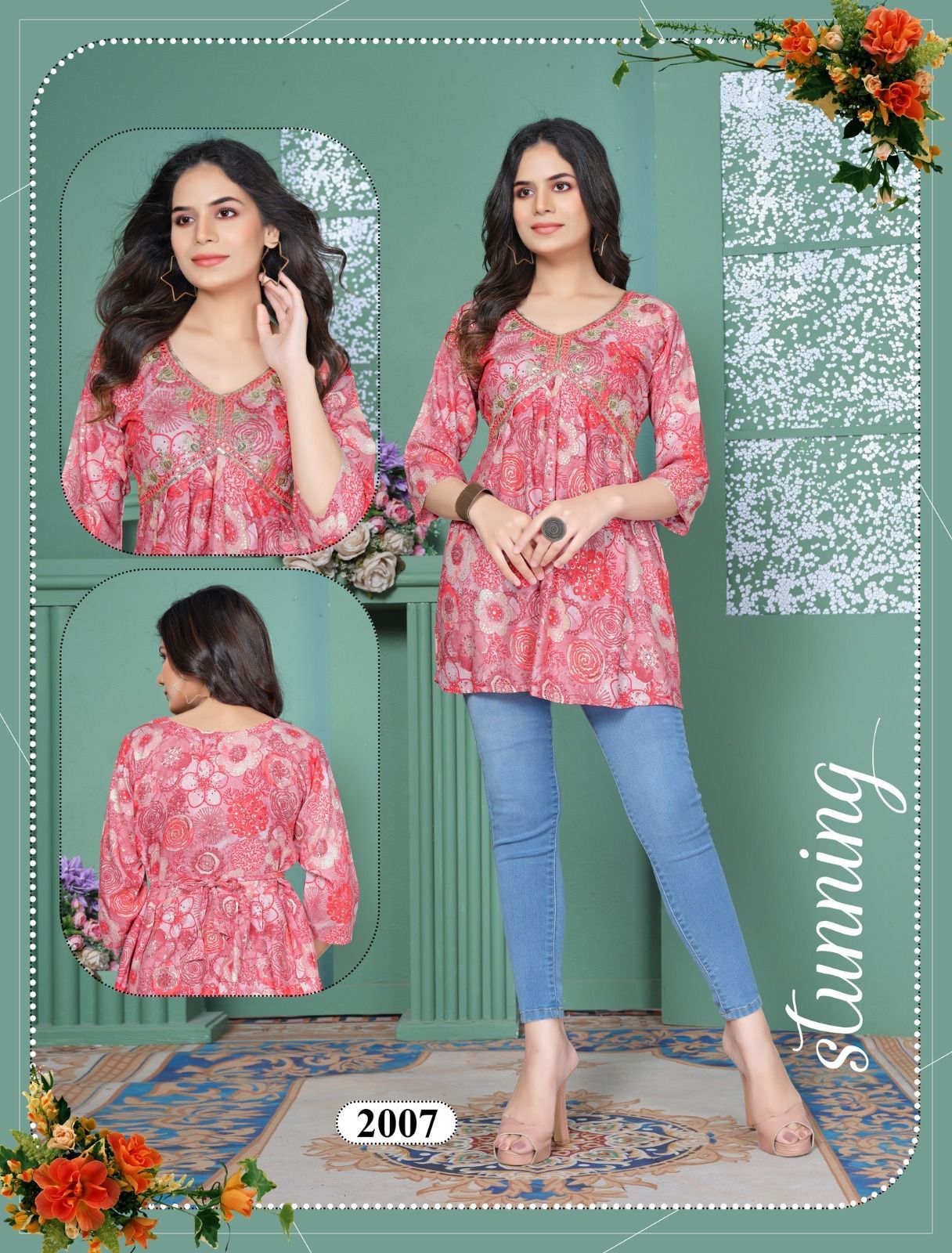 Beauty Flyzzy Heavy Bombay Rayon Western Ladies Top Wholesale Price In Surat
